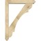 Ekena Millwork Olympic Arts and Crafts Rough Sawn Bracket w/ Offset Brace, Douglas Fir, 6"W x 36"D x 48"H BKT0604X36X48OLY03RDF - alternate 2